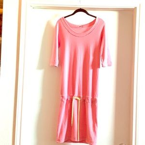 Monrow Sweatshirt Dress Low Drawstring